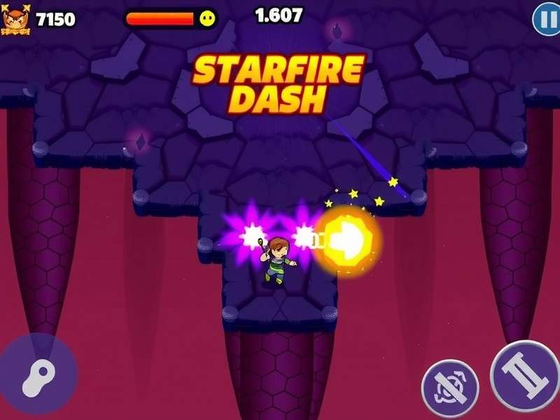 Starfire Flame Dash Game Screenshot